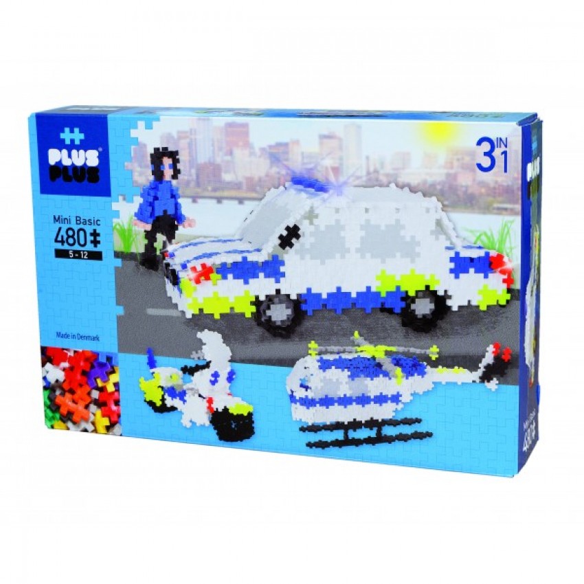 Plus Plus konstruktorius Policija 3in1, 480