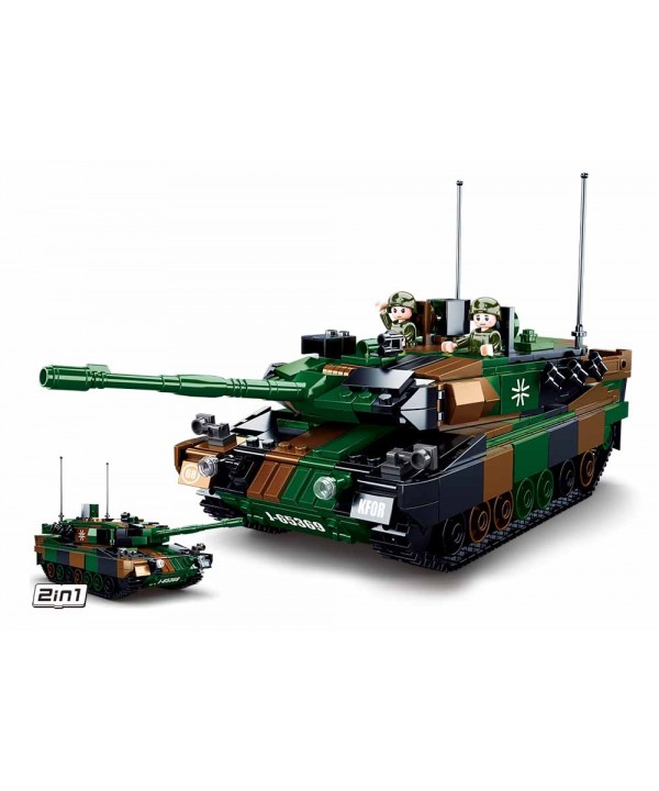 Sluban konstruktorius, LEOPARD 2A5 pagrindinis tankas 2in1, 766 det.