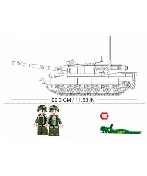 Sluban konstruktorius, LEOPARD 2A5 pagrindinis tankas 2in1, 766 det.