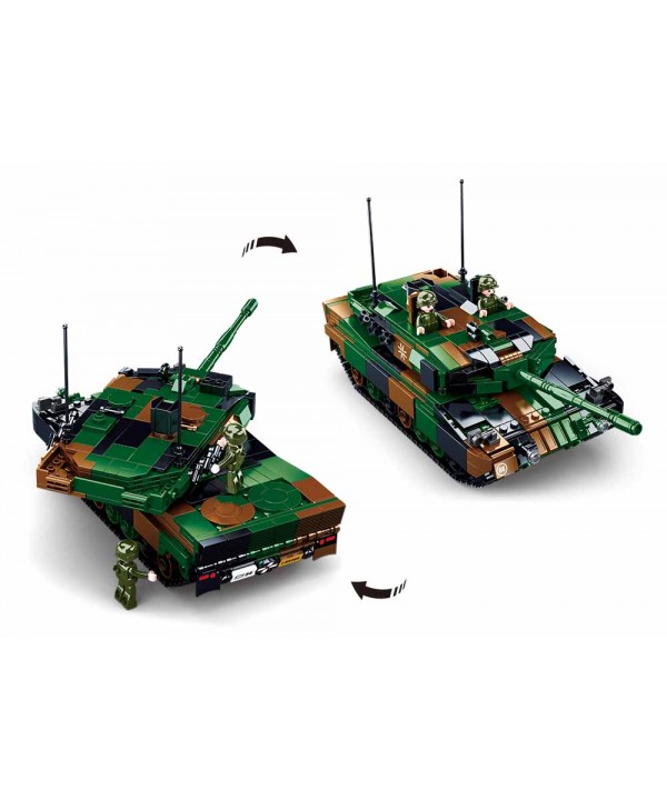 Sluban konstruktorius, LEOPARD 2A5 pagrindinis tankas 2in1, 766 det.
