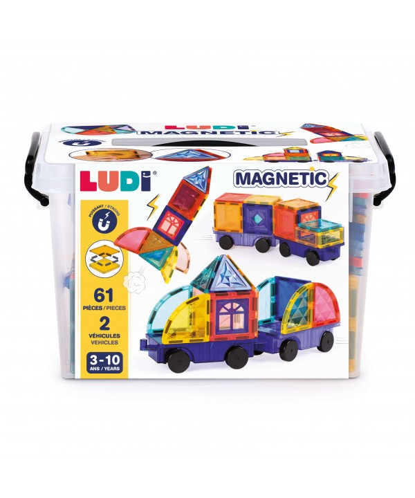 LUDI magnetinis konstruktorius su ratais