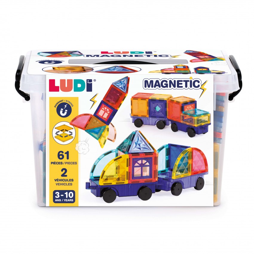 LUDI magnetinis konstruktorius su ratais