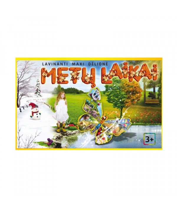 Lavinanti maxi dėlionė METŲ LAIKAI, 3-6 metų vaikams
