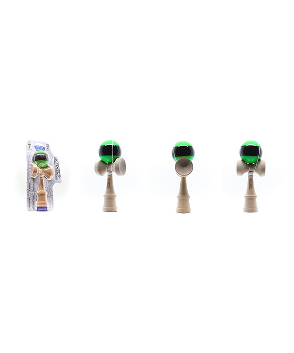 Kendama žaislas, medinis/žalias