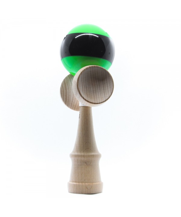 Kendama žaislas, medinis/žalias