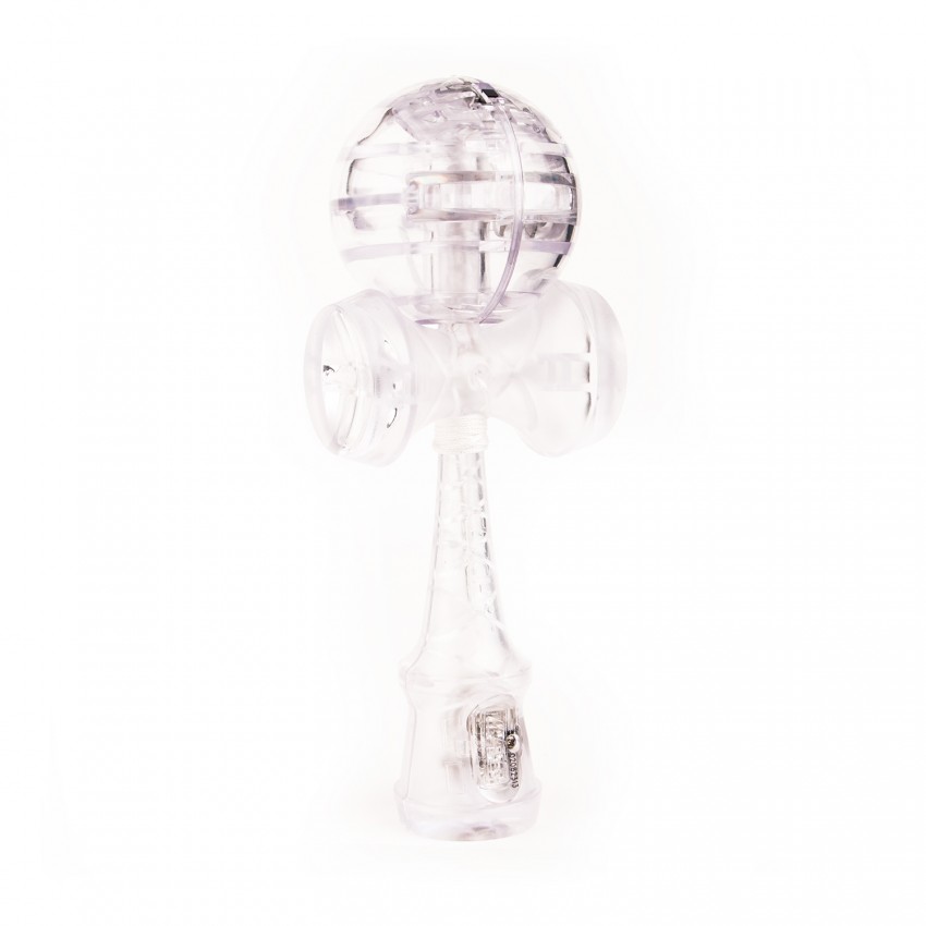 Kendama baltas, plastikinis su LED