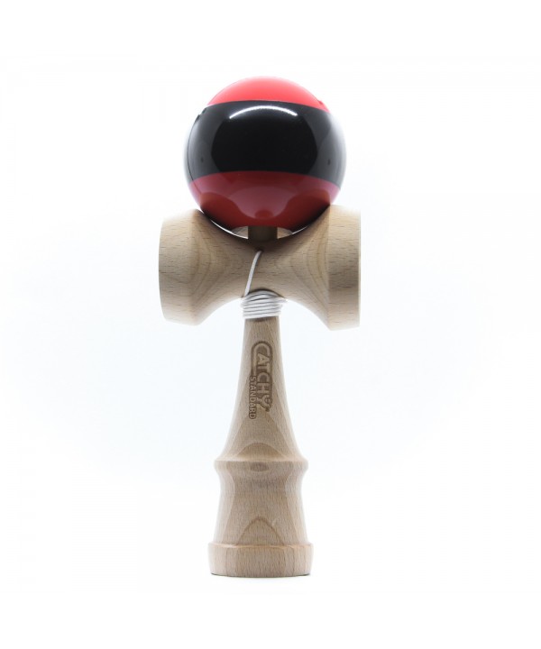 Kendama žaislas, medinis/raudonas