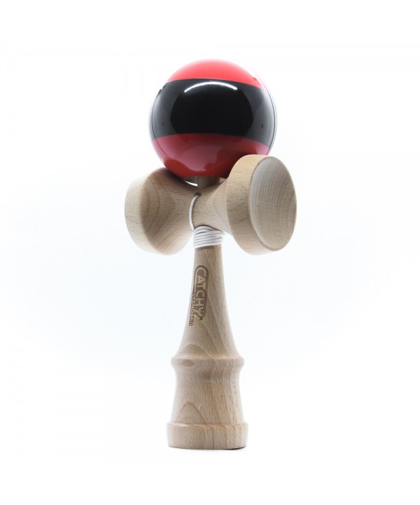 Kendama žaislas, medinis/raudonas