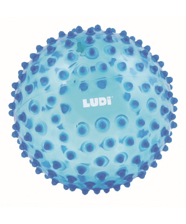 LUDI mankštos kamuolys, mėlynas 20 cm