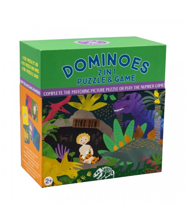 Žaidimas domino-dėlionė 2in1, Dinozaurai