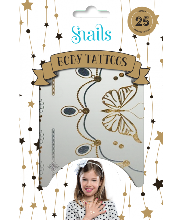 Snails Kūno Tatuiruotė Metalika