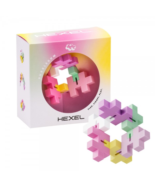 Plus Plus antistresinis žaislas, Hexel Bubblegum