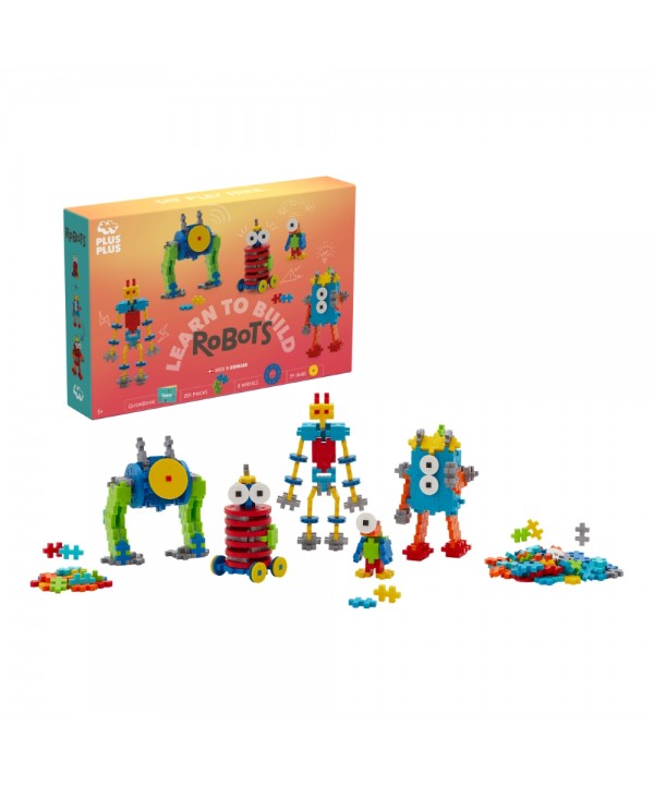 Plus Plus konstruktorius, Mokausi statyti robotus, 250 det.