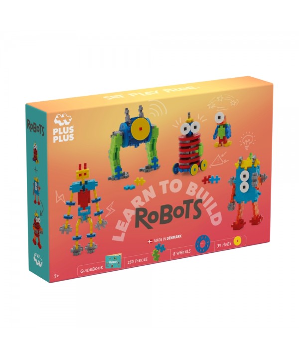 Plus Plus konstruktorius, Mokausi statyti robotus, 250 det.