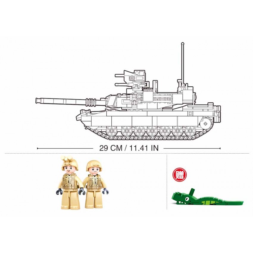 Sluban konstruktorius, M1A2 SEP v2 Abrams kovinis tankas 781 det.