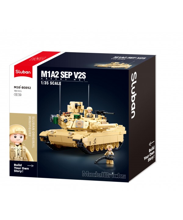Sluban konstruktorius, M1A2 SEP v2 Abrams kovinis tankas 781 det.