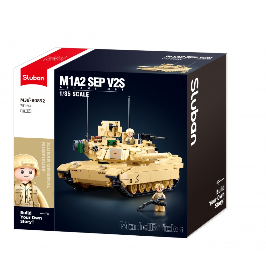 Sluban konstruktorius, M1A2 SEP v2 Abrams kovinis tankas 781 det.