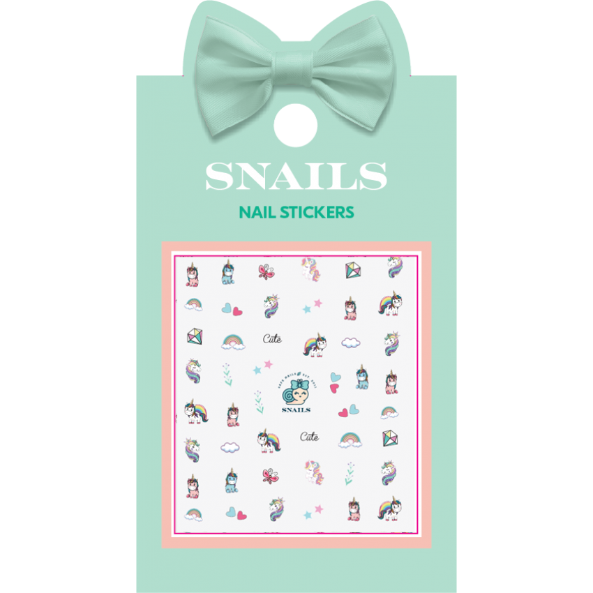 Snails nagų lipdukai, Vienaragių karalienė