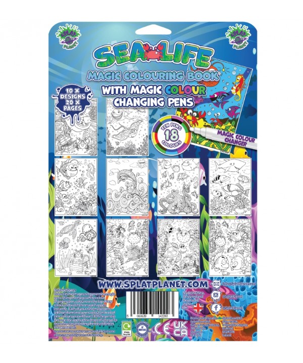 Splat Planet magiška spalvinimo knygelė JŪRA