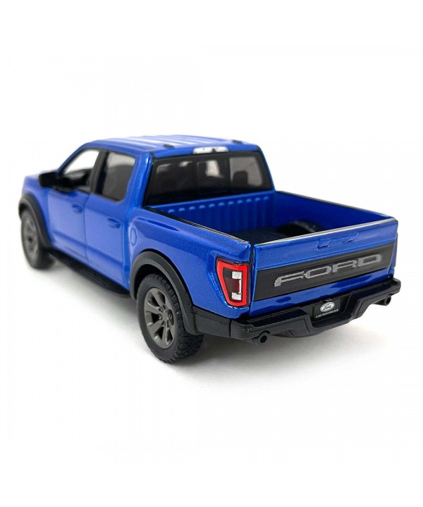 KiNSMART automobilis, 2022 Ford F-150 Raptor, mėlynas