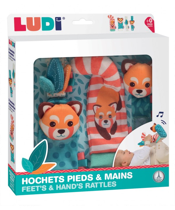 LUDI pėdų ir rankų barškučių rinkinys