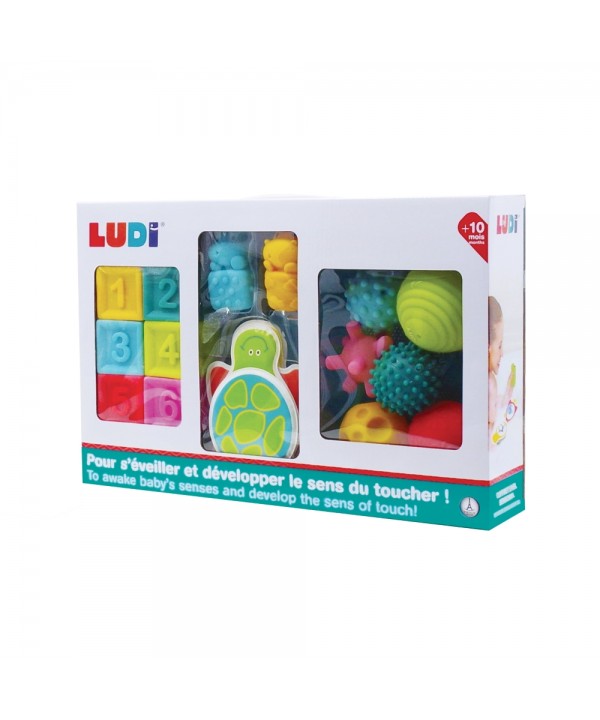 LUDI sensorinis žaidimo rinkinys, kubai/kamuoliukai