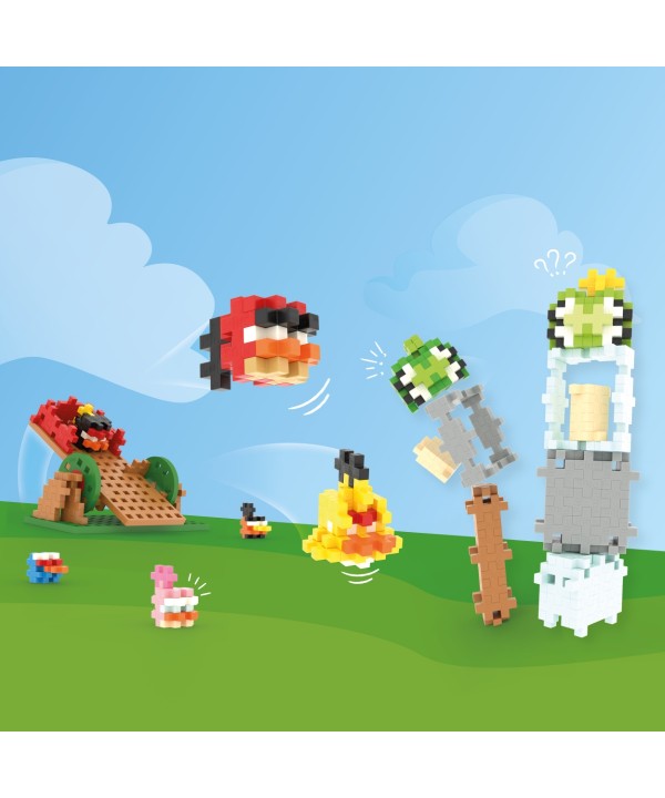 Plus Plus konstruktorius Angry Birds Katapultos smūgis
