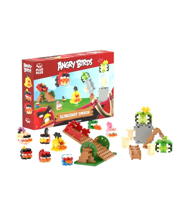 Plus Plus konstruktorius Angry Birds Katapultos smūgis
