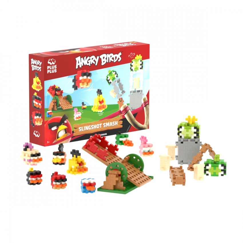 Plus Plus konstruktorius Angry Birds Katapultos smūgis