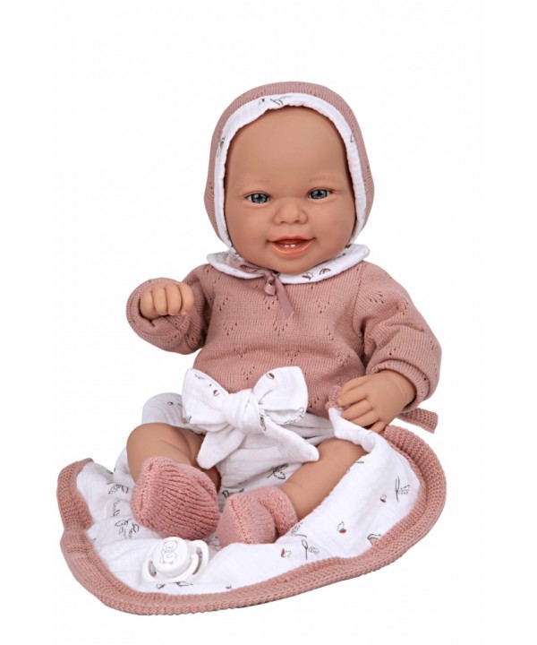 Arias lėlytė su megztais rūbeliais, 42 cm