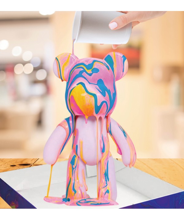 Splat Planet kūrybinis rinkinys Marble Bear, neonas