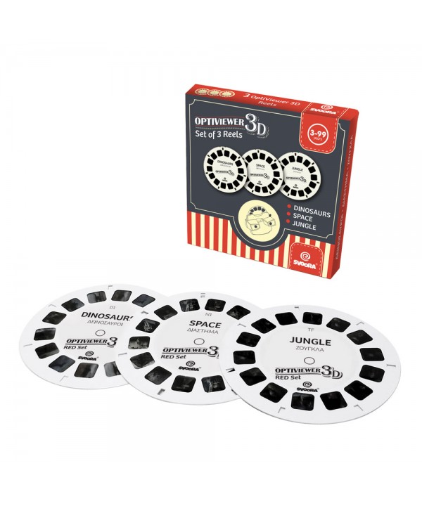 Svoora retro 3D akinių diskų papildymas A, 3 vnt.