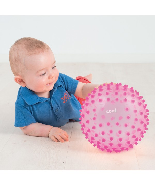 LUDI mankštos kamuolys, rožinis 20 cm
