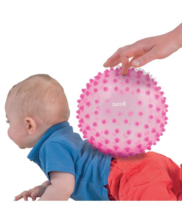 LUDI mankštos kamuolys, rožinis 20 cm