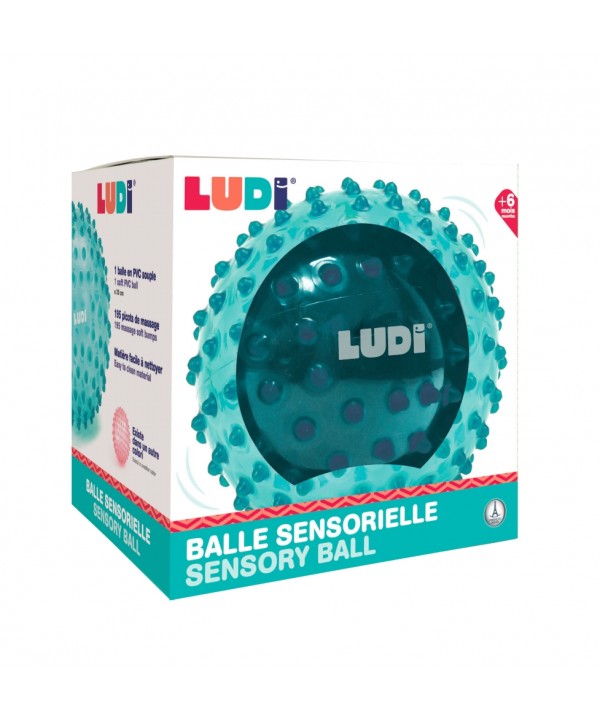 LUDI mankštos kamuolys, žalias, 20 cm