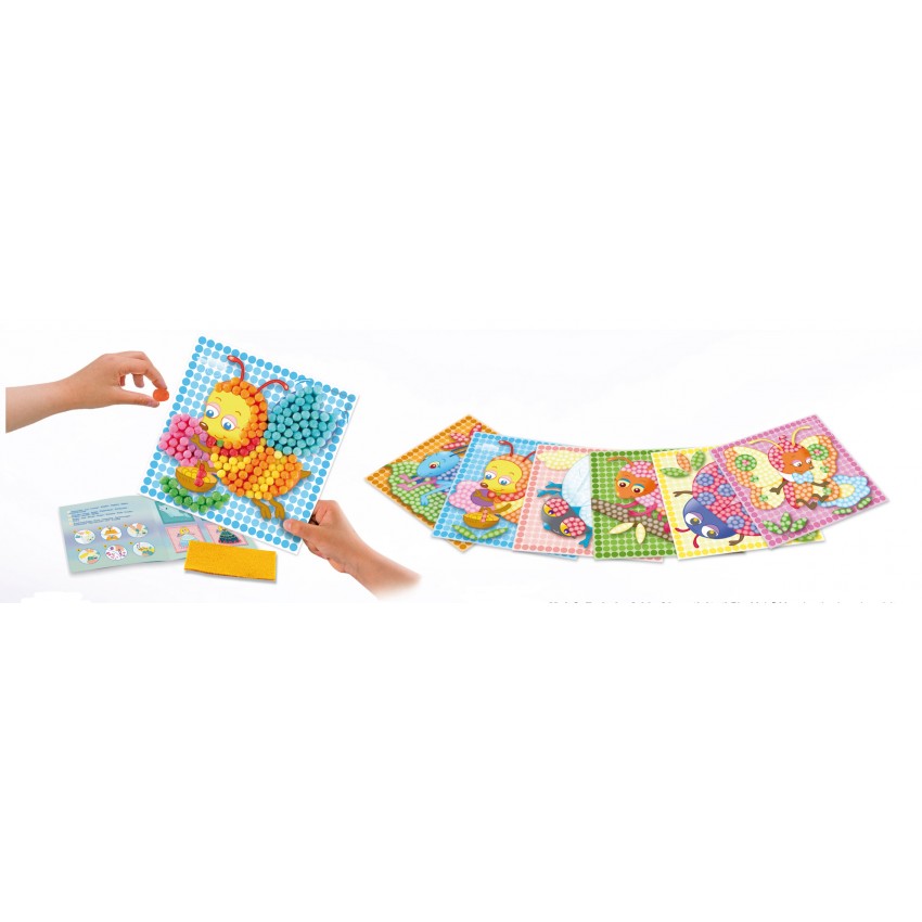 PlayMais žaidimas mozaika 2300, Vabzdžiai