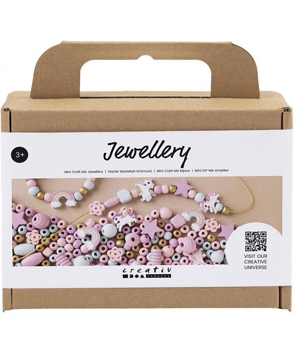 Creativ papuošalų gaminimo rinkinys, pastelinių spalvų