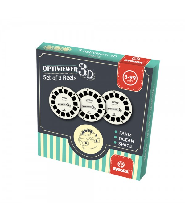 Svoora retro 3D akinių diskų papildymas B, 3 vnt.