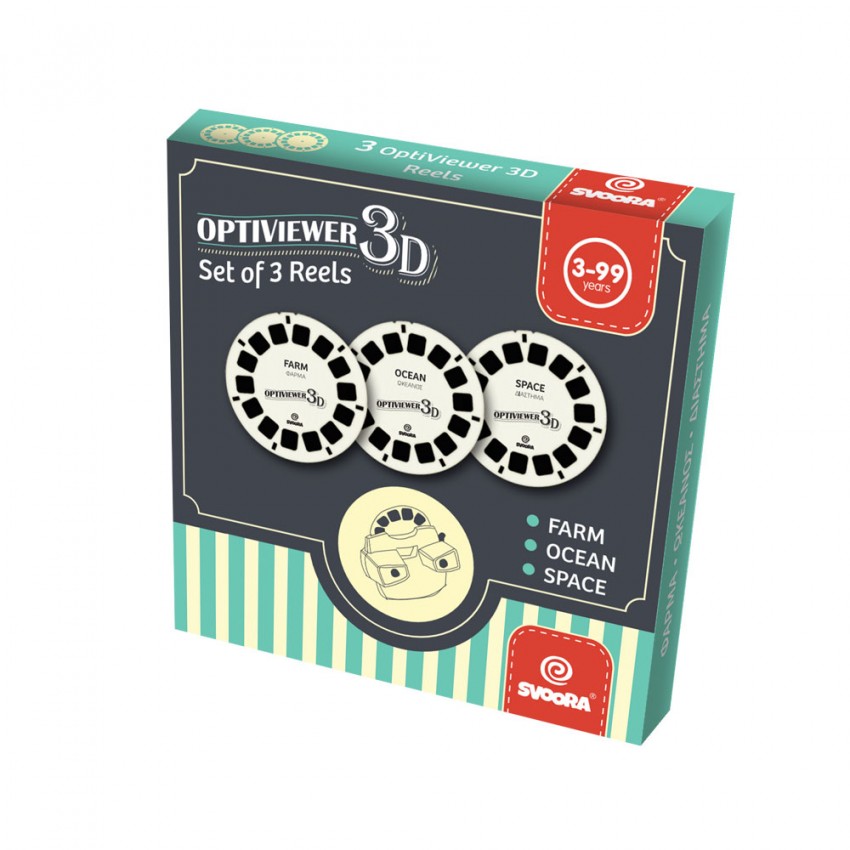 Svoora retro 3D akinių diskų papildymas B, 3 vnt.
