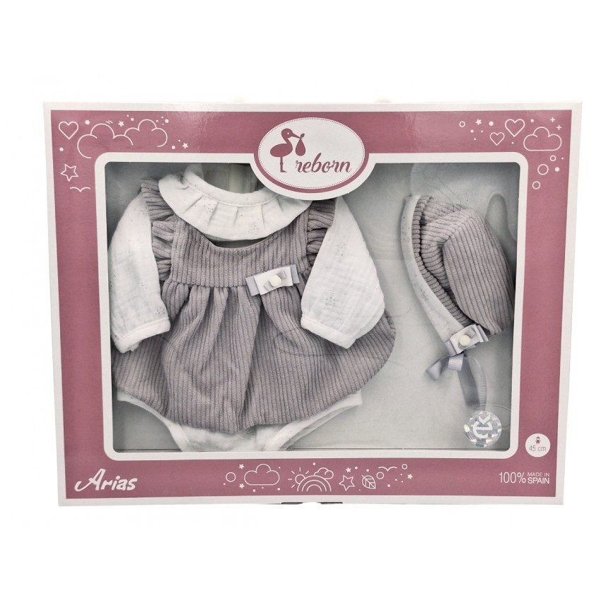 Arias lėlės kūdikio rūbeliai, 45 cm