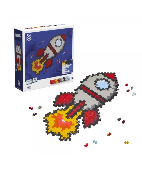 Plus Plus dėlionė pagal skaičius RAKETA, 500 det.