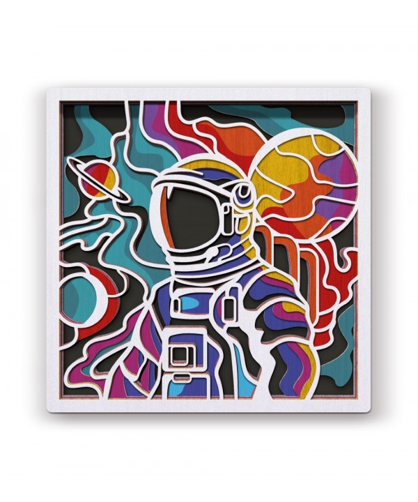 Splat Planet medinis 3D spalvinimo paveikslas, Kosmosas