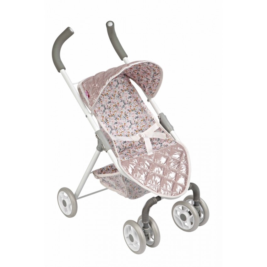 Arias lėlės kūdikio sportinis vežimėlis, blizgantis, 62 cm