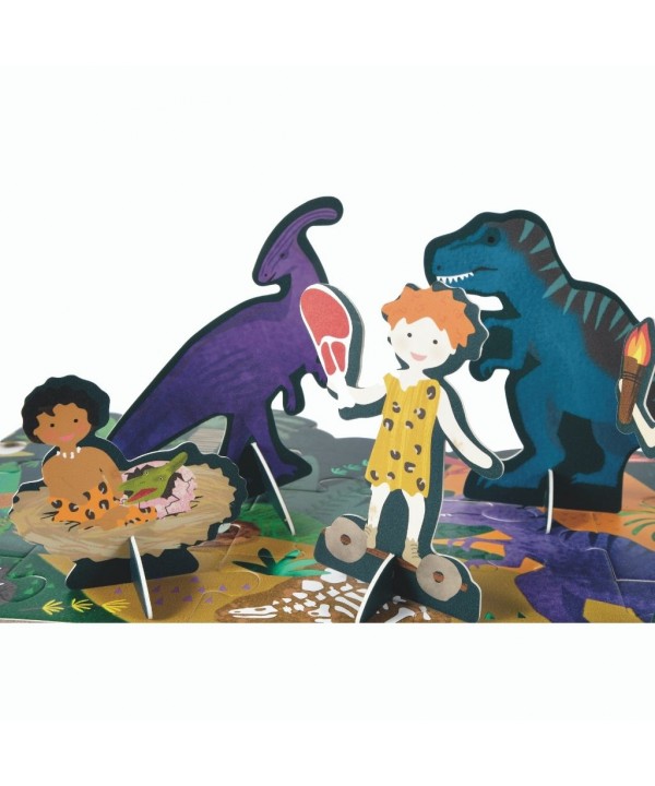 Dėlionė su figūrėlėmis, Dinozauras, 60 det.