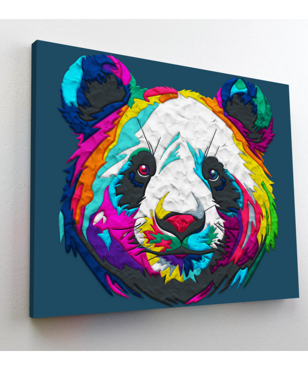 Splat Planet paveikslas iš modelino, Panda 30x40cm