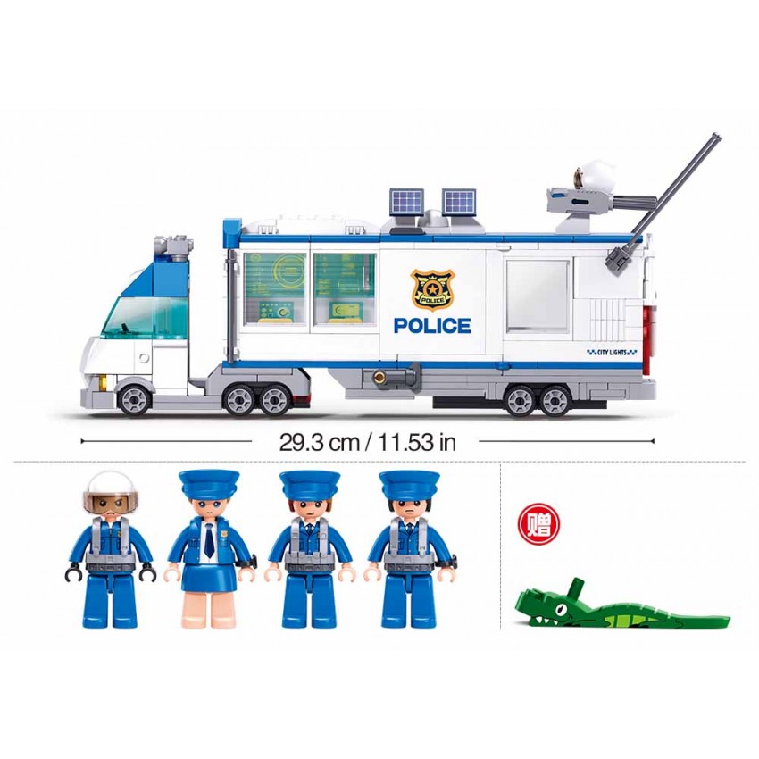 Sluban konstruktorius, specialus vadavimo policijos automoblis, 510 det.