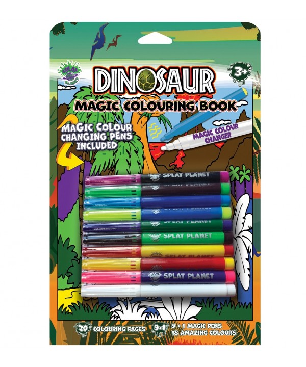 Splat Planet magiška spalvinimo knygelė DINOZAURAI