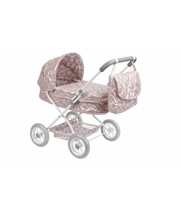 Arias lėlės kūdikio vežimėlis, blizgantis, 55 cm