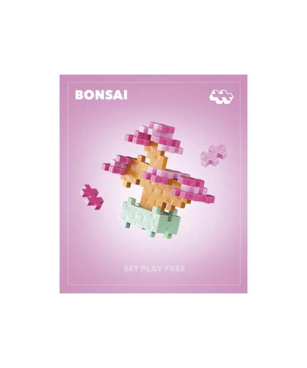 Plus Plus konstruktorius AUGALAI – rožinis bonsas