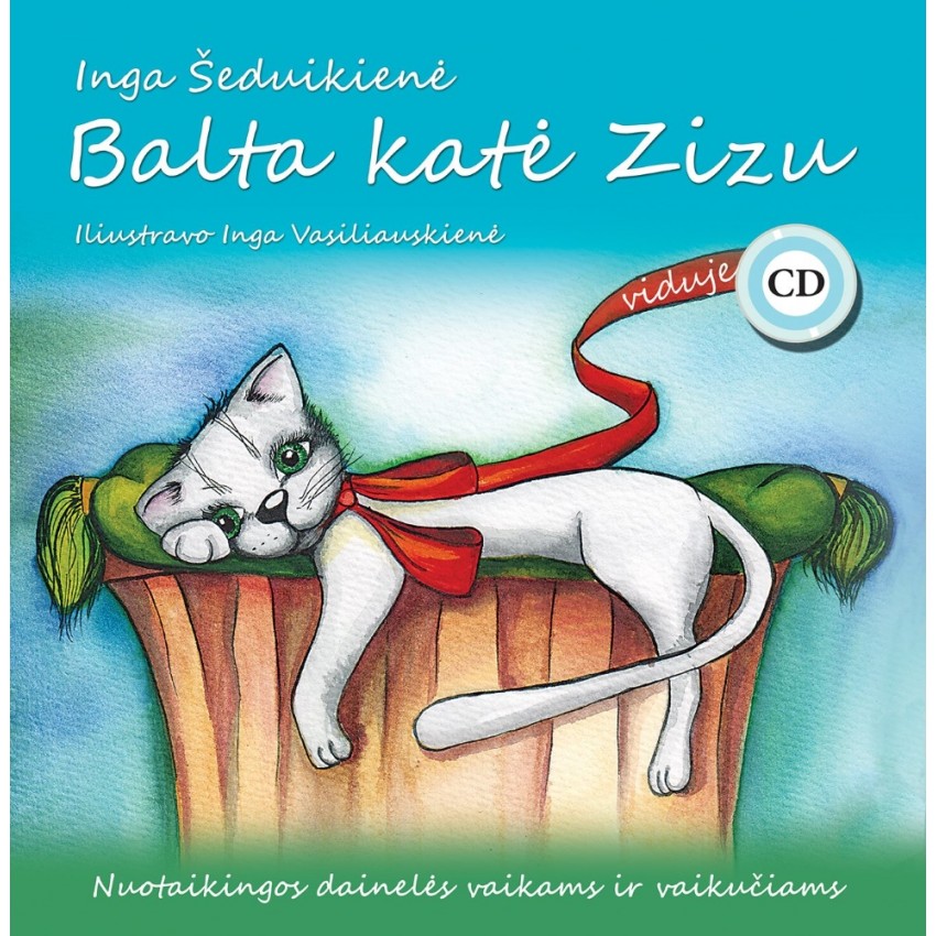 Dainų knygelė su CD, Balta katė Zizu